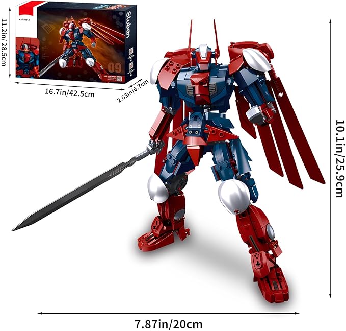 Mech Robot Building Blocks Set Toys Gift for Adults and Kids Boys(538Pcs)