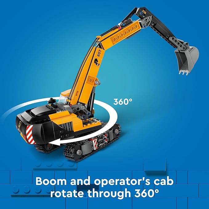 LEGO City Construction Excavator Toy - Building Toys for Boys & Girls, Ages 8+ - Functional Kids Construction Truck W/Minifigures - Gifts for Birthdays & Holidays - 60420