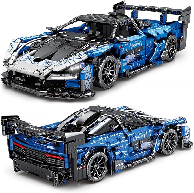 Mesiondy Sports Car Building Blocks Toys Adults Kits，1:14 MOC Building Set Raceing Car Model for Boys Age 12-16 8-14，(1404 Pieces)
