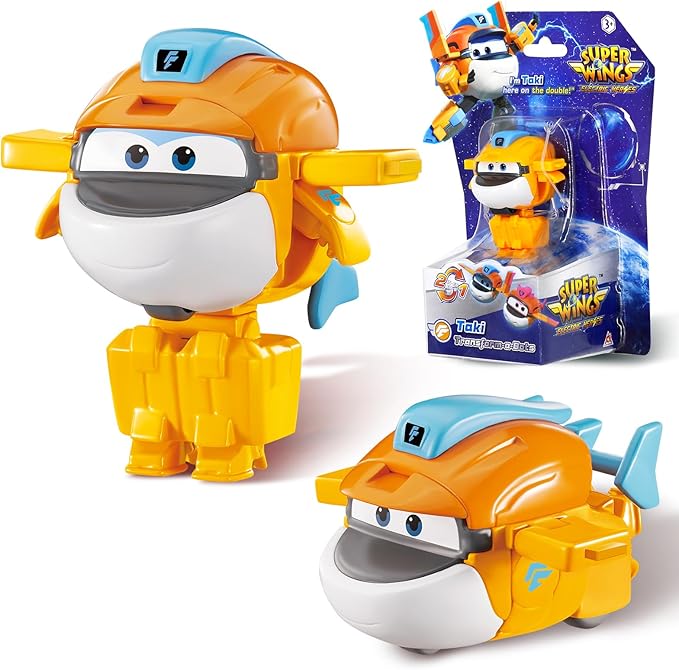 Super Wings Transformer Toys, 2 in Taki Robot Transformer Action Figures, 2-in-1 Mode Robot Transformer Toys for Boys Girls 4-6 6-8, Fun Plane Toys for Boys Toddlers Kids Age 3 4 5 6 7 8
