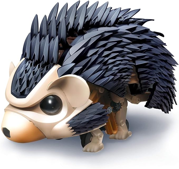 Thames & Kosmos My Robotic Pet - Tumbling Hedgehog | Build Your Own Sound Activated Tumbling, Rolling, Scurrying Pet | STEM Experiment Kit | Toy of The Year Award Finalist