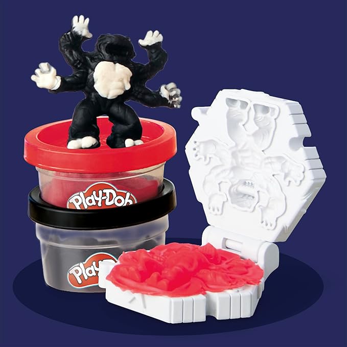 Play-Doh Marvel Captain America Moto-Slicer Playset with Bendy Action Figure, 3 Accessories, Imagination Toys for Kids 4 Years & Up