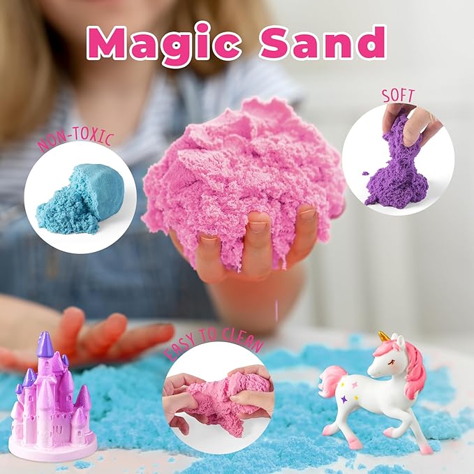 JOYEEMAX Unicorn Light-Up Terrarium Kit for Kids - LED Night Light Birthday Gift for Girls Ages 4 5 6 7 8-12 Year Old - Unicorn Toys for Girls - DIY Arts and Crafts Kit for Kids - Best Girls Presents