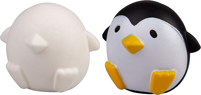 DIY Party Craft Kit Jumbo Blank Slow-Rising Squishies -12 Different 4-6" Designs -White Kawaii Sqwishy Toys for Painting, Soft Scented Stress Relief Art Crafts -Kids Holiday Birthday Activity Gift