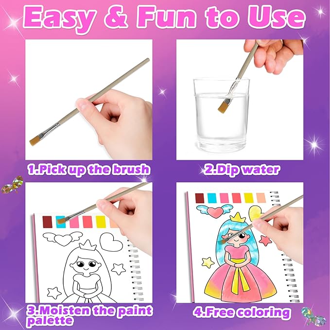 SOOVSY Art & Craft Activity Toys Kit, Foil Animals Crafts Children Fun DIY Creative Toy of The Year, No Mess Art Kits for Kids, Gift for Boys Girls Ages… (Unicorn&Coloring)