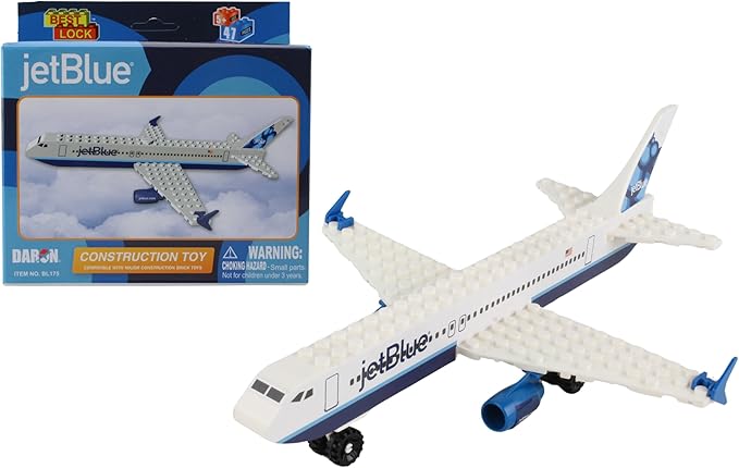 Daron Jet Blue Construction Toy 55-Piece
