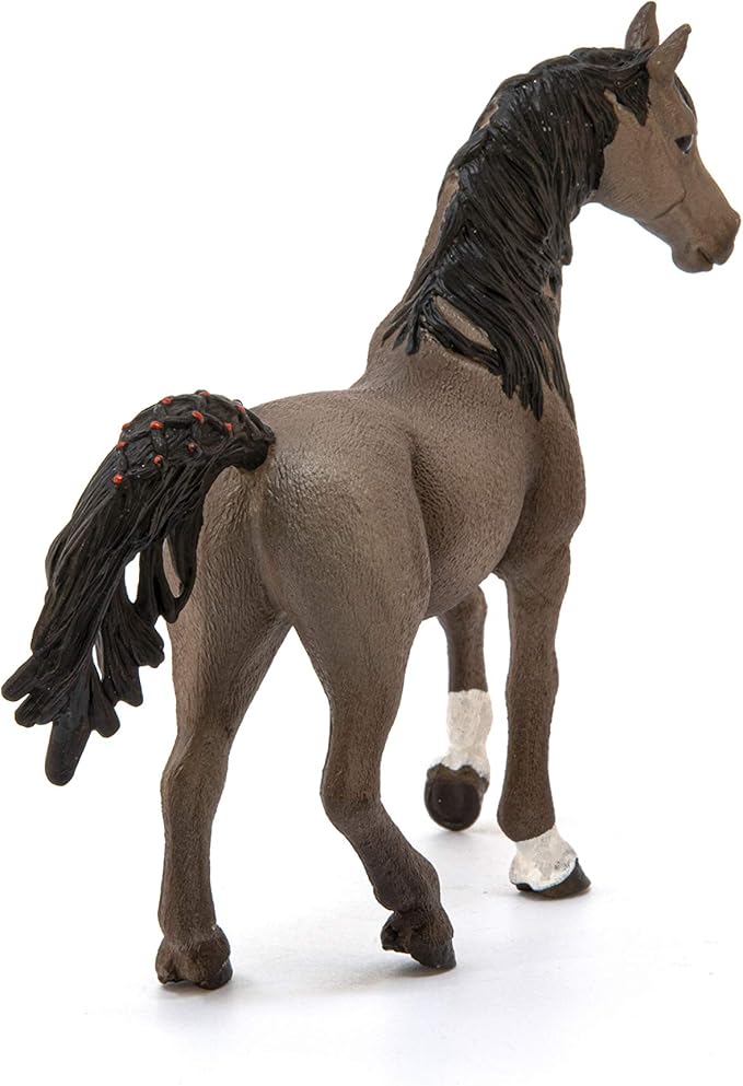 Schleich Horse Club Arabian Stallion Figurine - Detailed Horse Toy with Distinctive High Tail Carriage, Durable for Education and Imaginative Play for Boys and Girls, Gift for Kids Ages 5+