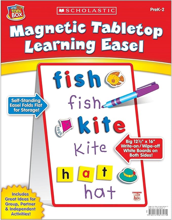 Scholastic Literacy Resources, Magnetic Table Top Learning Easel (SC-0439893577)