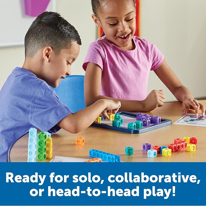 Learning Resources MathLink Cubes Brain Puzzle Challenge