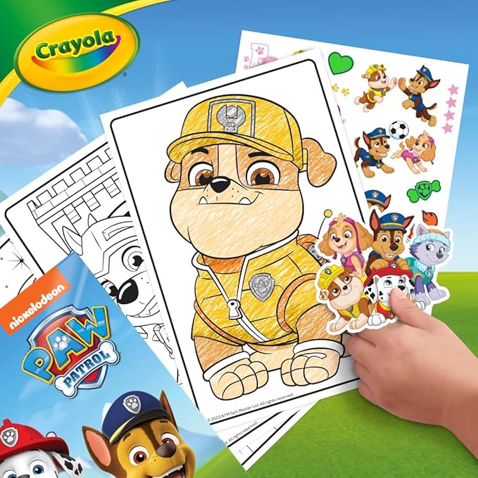Crayola PAW Patrol Coloring Book (288pgs), Kids Coloring Book Pages & Stickers, PAW Patrol Gift, Travel Activity, Toddler Toys, 3+