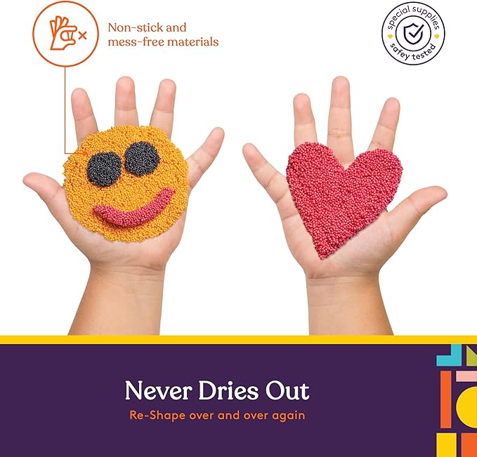 Special Supplies Fun Foam Modeling Foam Beads Play Kit, Children’s Educational Clay for Arts Crafts Kindergarten, Preschool Kids Toys Develop Creativity, Motor Skills (5-Pack)