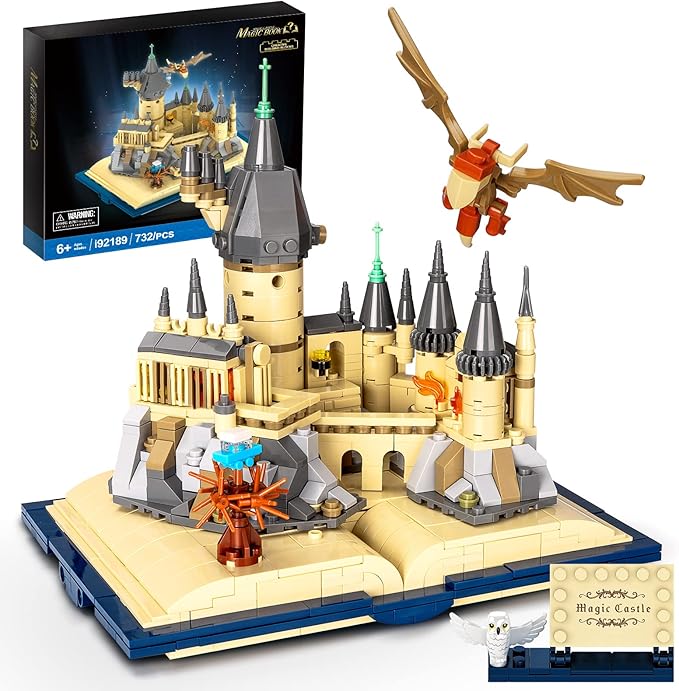 Magic Castle Book Building Set, Creative Castle Architecture Building Blocks Toy, Wizarding World Collectible Display Model for Adults, Gift for Boys Girls Kids Aged 8-14 - 749 Pieces