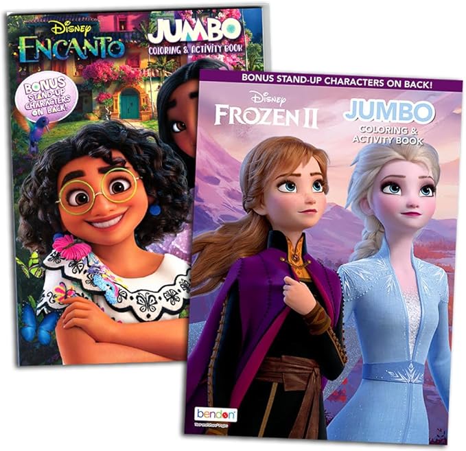 Disney Princess Coloring Book Set for Kids - Activities, Stickers and Games - Featuring Disney Princess, Frozen, Moana and Raya and The Last Dragon,8 x 10.75 inches