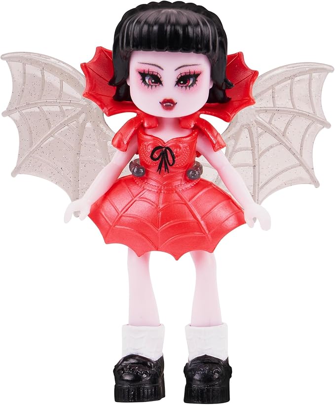 Royale High 3” Dark Fairy Fashion Doll - 1 Figure with 9 Fashion Accessories - Virtual Item Code Included - Series 1 - Ages 5+