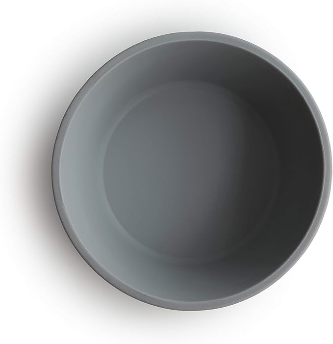 mushie Silicone Suction Bowl | BPA-Free Non-Slip Design (Stone)