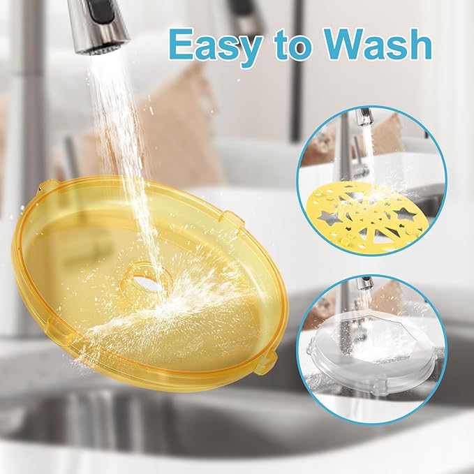 Paint Spin Art Machine Kit for Kids Stress Reducing Toys for Blue Arts and Crafts Set Gifts with Light & Music for Boys & Girls Ages 4 5 6 8 9 10 12 Flexible Splatter Guard,Easy to Wash