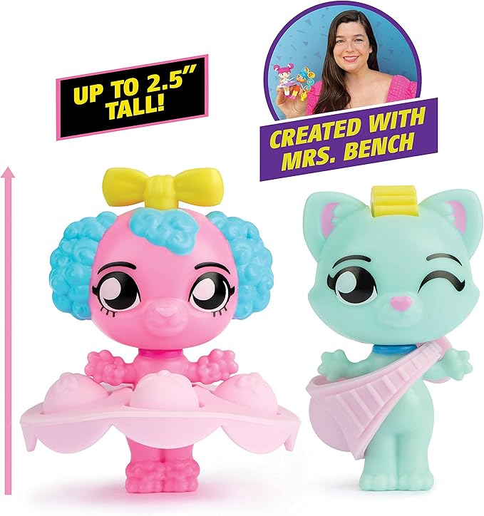 Fashion Fidgets Collectible Pet Fidget Dolls – Sensory Toy Pop It Dolls (2-Pack)