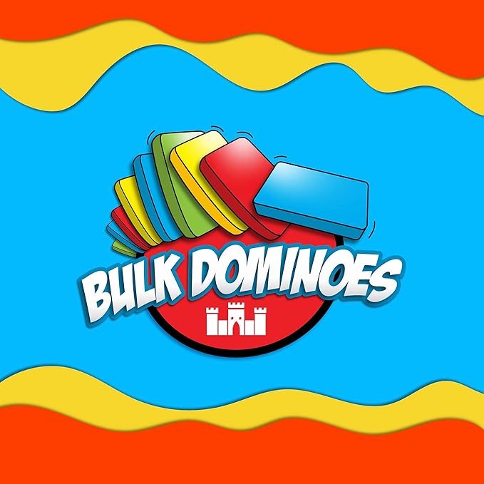 Bulk Dominoes Kinetic Domino Kit | Dominoes Set, STEM STEAM Small Toys, Family Games for Kids, Kids Toys and Games, Building, Toppling, Chain Reaction Sets (Jumpstarter)