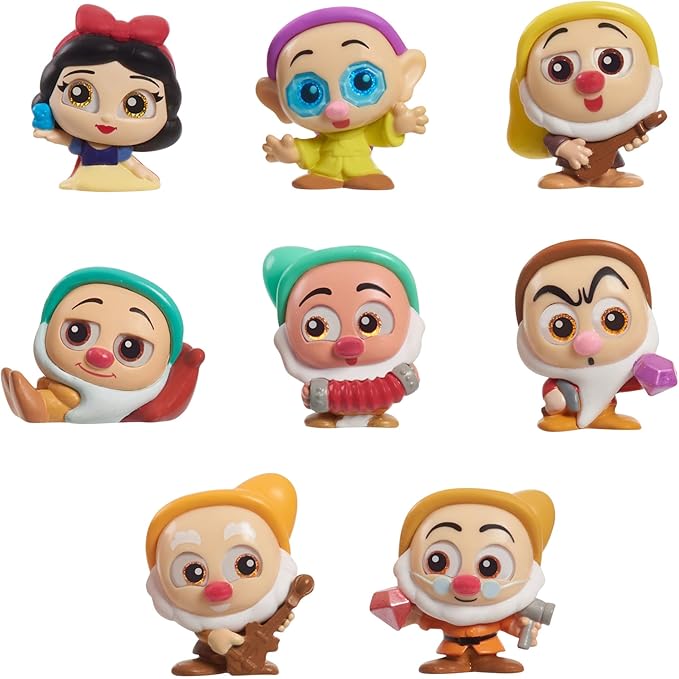 Disney Doorables Snow White Collection Peek, Easter Basket Stuffers, Officially Licensed Kids Toys for Ages 5 Up, Gifts and Presents by Just Play