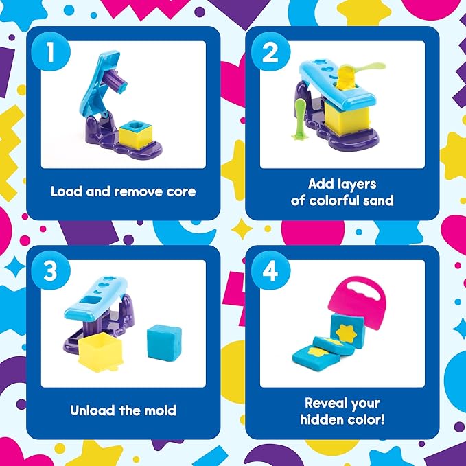 Educational Insights Playfoam® Sand Magic Reveal - Non-Toxic Sensory Sand, Moldable Sand for Kids, Sensory Toys for Kids, Gift for Ages 3+