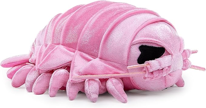 ZHONGXIN MADE Large Isopod Plush - Lifelike 20” Pink Isopod Weigted Stuffed Animal, Realistic Bathynomus Giganteus Arthropod Insect Plushie, Soft Crustaceans Animals Toys Model Dolls Gifts for Kids
