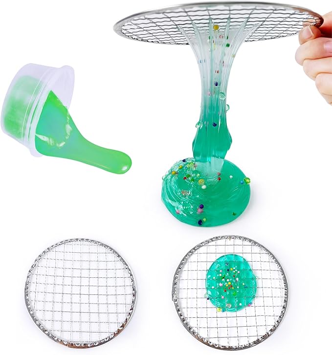 ESSENSON Slime Making Kit - Slime Supplies for Girls & Boys, Crystal Clear Slime, Glitter, Charms, Fishbowl Beads - Kids Art Craft Toys Gifts Age 3+