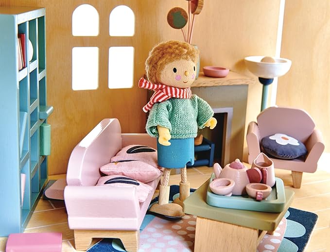 Tender Leaf Toys - Dovetail Dollhouse Accessories - Detailed Wooden Furniture Sets and Room Decor - Encourage Creative and Imaginative Fun Play for Children - Age 3+