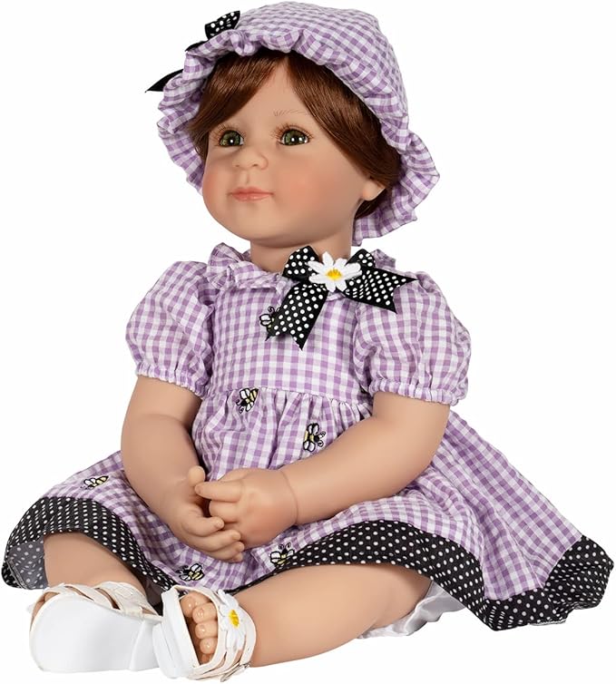 Adora Toddler Time Babies, 20" Premium Doll with Hand Painted Eyelashes and Face, Fresh Baby Powder Scent and Removable Clothing, Birthday Gift for Ages 6+ - Bees Knees
