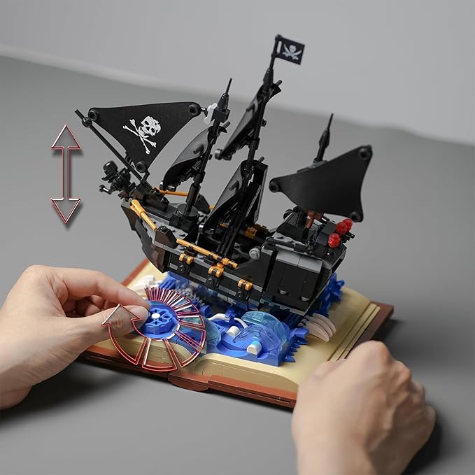 Creator Pirate Ship Building Set Compatible with Lego for Adults,Christmas Toy Building Blocks for Boys 8-14 Years 919 pcs