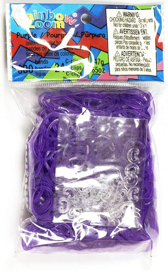 Rainbow Loom Twistz Bandz Refill - Jelly Purple