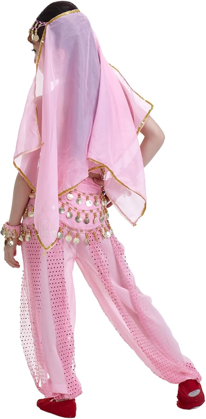 Astage Kids Princess Girl Indian Belly Dance Costume Cosplay Bollywood Ornaments