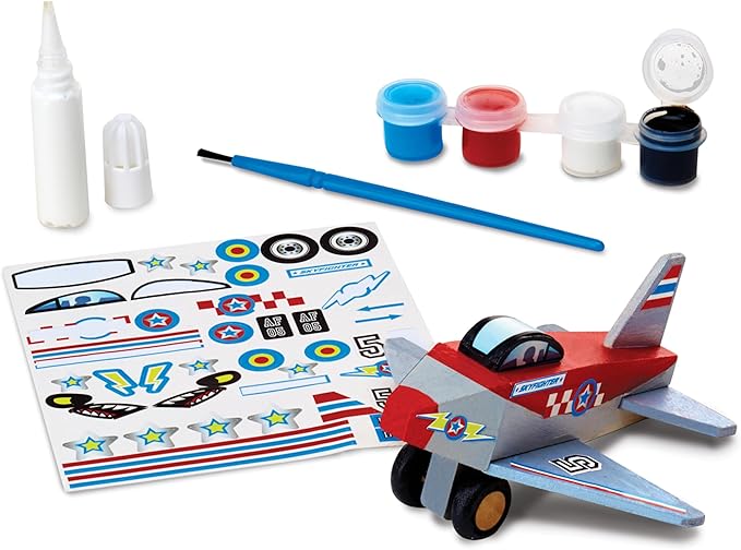 Melissa & Doug Decorate-Your-Own Wooden Plane Craft Kit