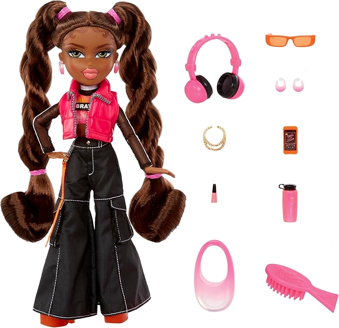 Bratz Alwayz Sasha Fashion Doll with 10 Accessories and Poster