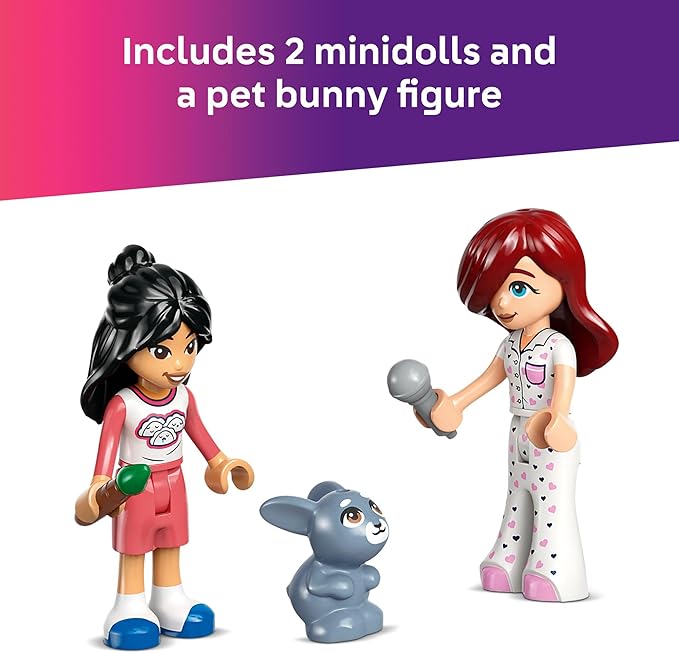 LEGO Friends Paisley's Room Building Toy - Pretend Play Set for Kids, Girls and Boys, Ages 6+ - with 2 Minidolls, Pet Bunny Figure, and Plushie-Style Piece - Gift Idea for Birthdays - 42647