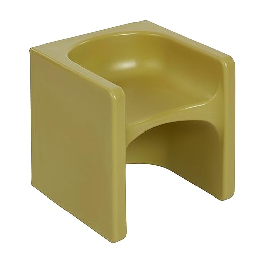 ECR4Kids Tri-Me 3-In-1 Cube Chair, Kids Furniture, Fern Green