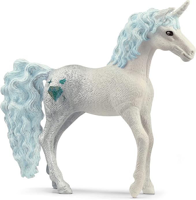 SCHLEICH bayala, Unicorn Toys for Girls and Boys, Collectible Unicorn Gemstone Series 2023, Diamond