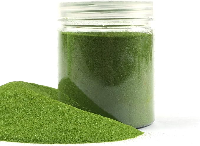 Shiny Stone Colorful Sand,Rainbow Sand,Art Sand,Colored Sand,Craft Sand,Decorative Wedding Vibrant Sand, 250g/0.55lbs/8.81oz for Kids Creativity Wedding Succulent Terrarium Vase (Grass Green)