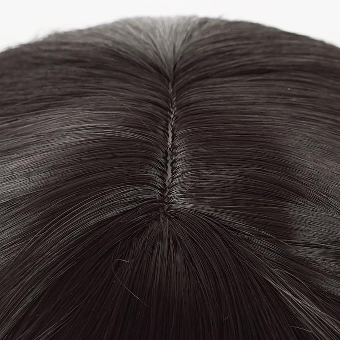 Probeauty Long Black Braided Wig for Kids Girls Cosplay Wigs with Devil Headband Necklace for Halloween Costume