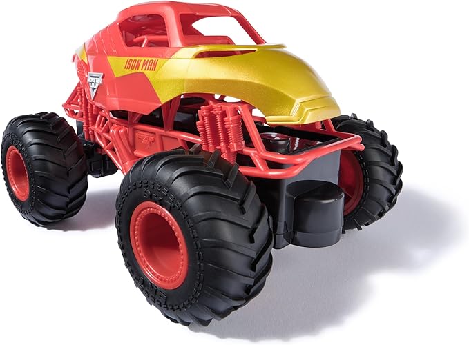 Monster Jam, Marvel Iron Man RC Monster Truck, 1:24 Scale, Kids Toys for Boys and Girls Ages 4 and up