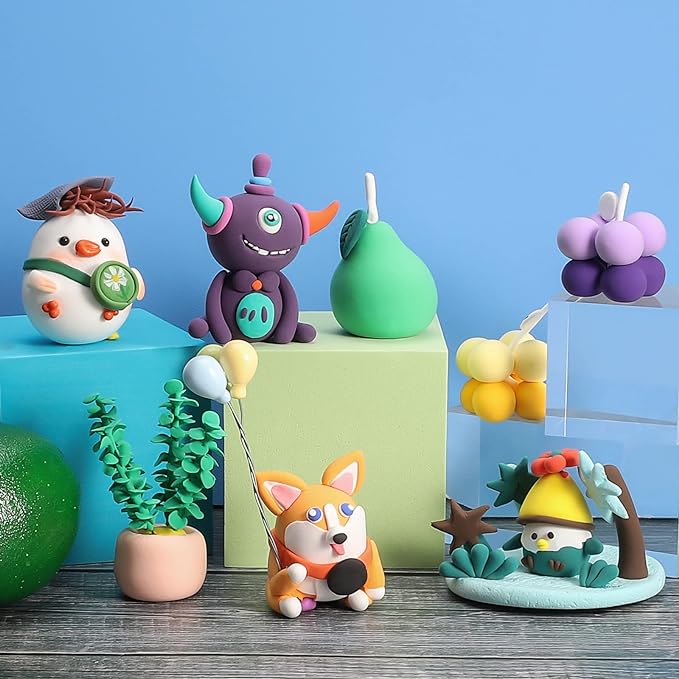 Modeling Clay Kit - 24 Colors Air Dry Ultra Light Clay, Safe & Non-Toxic, Great Gift for Kids.