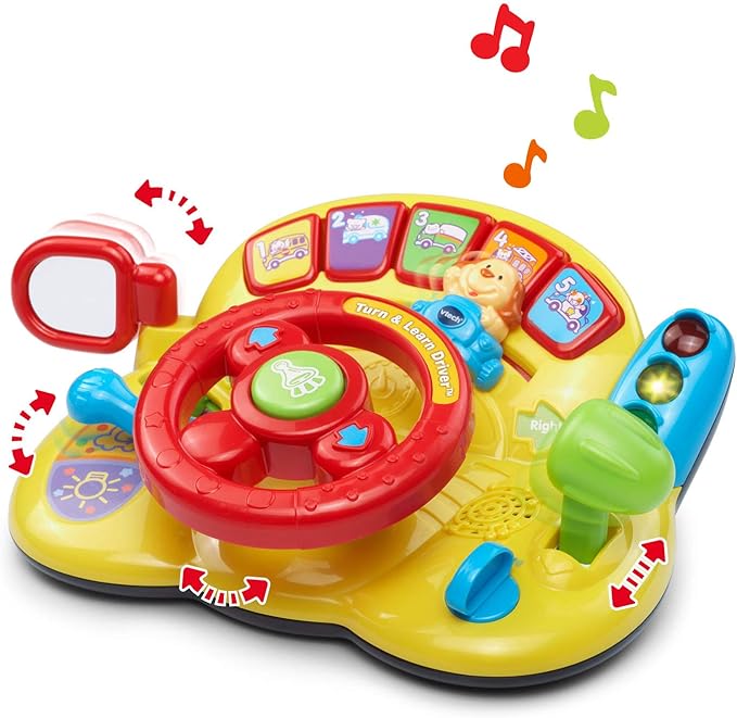 VTech Turn and Learn Driver (Frustration Free Packaging), Yellow