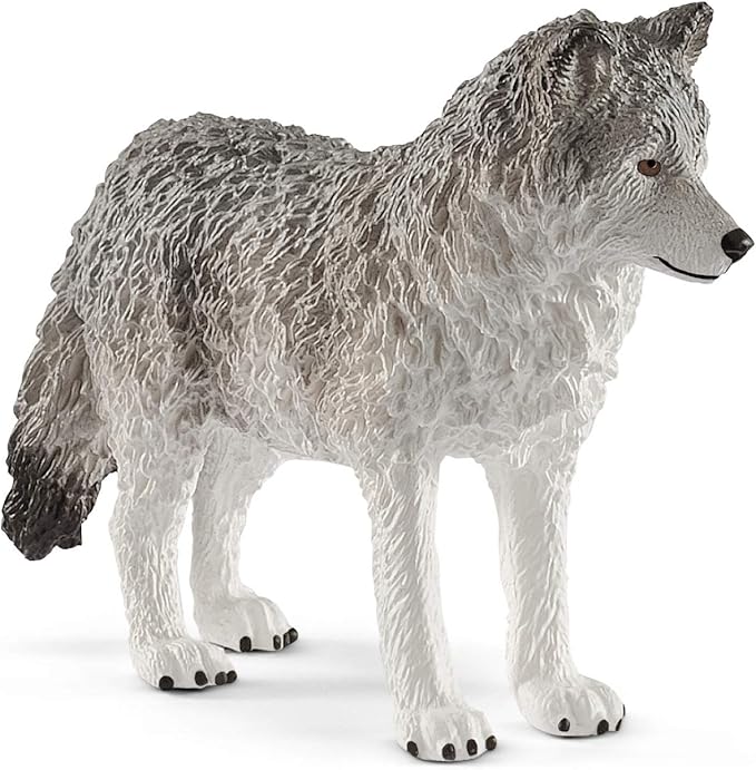 Schleich Wild Life 3pc. Mother Wolf and Baby Wolf Pups Figurine Set - Authentic and Highly Detailed Toy Set, Durable for Education and Fun Play, Perfect for Boys and Girls, Ages 3+