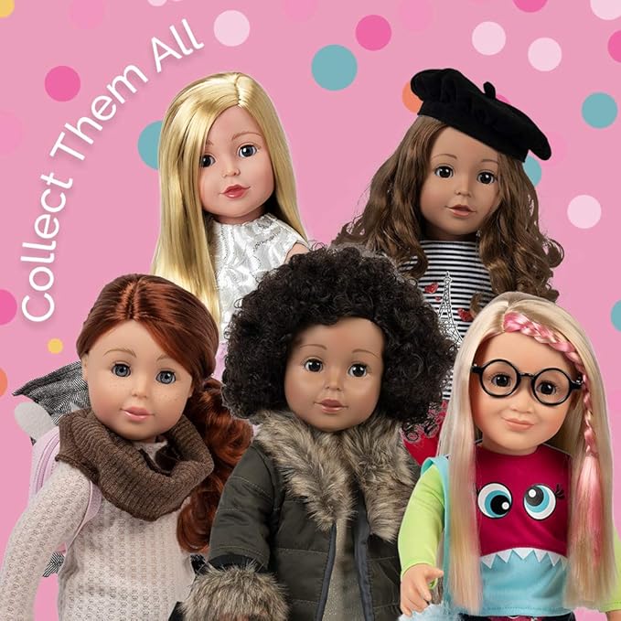 Adora Amazon Exclusive Sweet 18" Doll Collection Amazing Girls - Sweater Weather Sam in Fun Trendy Changeable Outfit, Birthday Gift For Ages 6+ - Sam