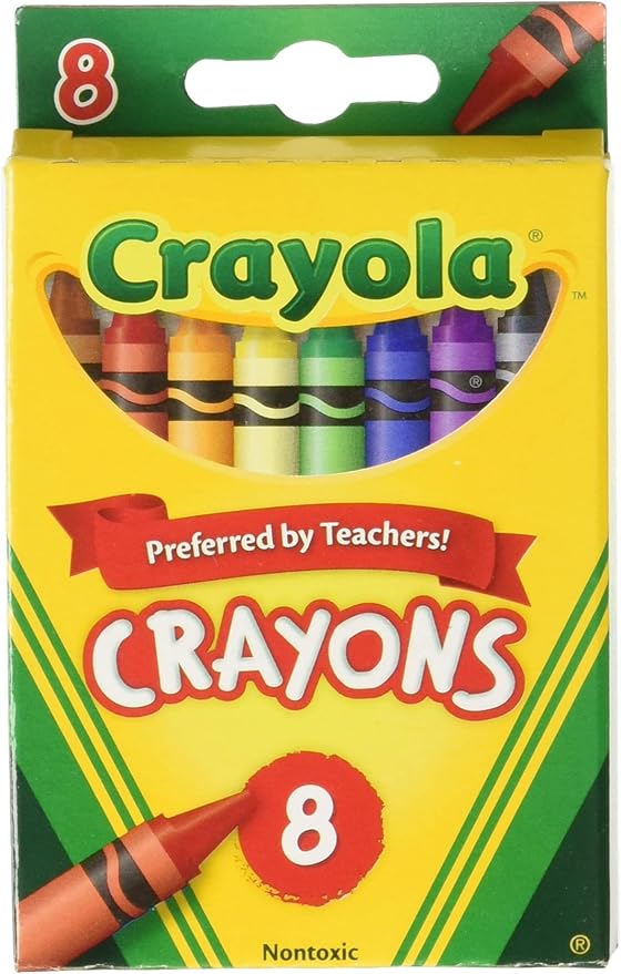 Crayola Crayons 8ct, 8 Count (Pack of 6), Assorted