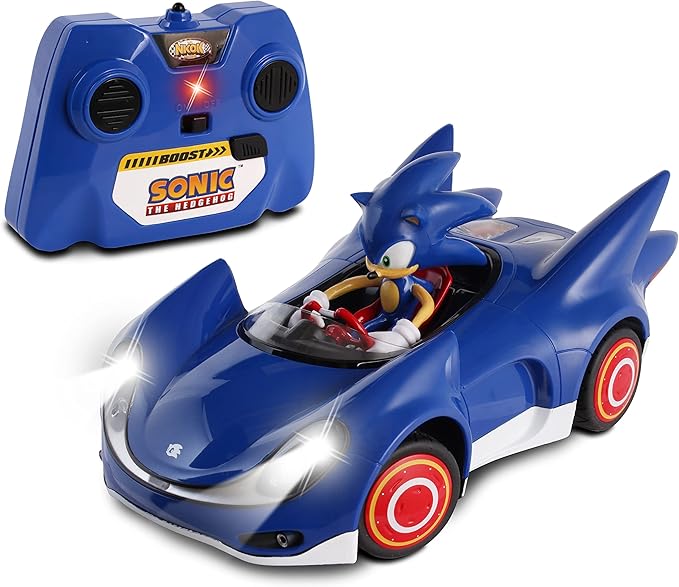 Sonic and Sega All Stars Racing Remote Controlled Car - Sonic the Hedgehog, For Ages 6 and up, Allows Children to Pretend to Drive and Have Fun at the Same Time!