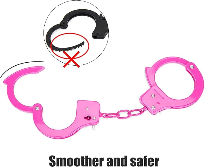 Metal Play Handcuffs, Hand Cuffs Police, Toy Handcuffs for Kids