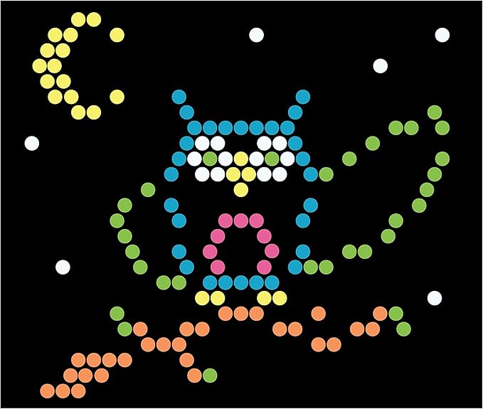 Lite-Brite Peg and Template Refill Pack, Light Up Drawing Board Accessories, LED Pegs with Colors, Toys for Creative Play, Light Toys for Kids Aged 4 +