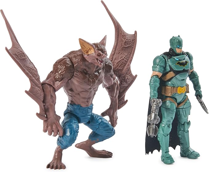 DC Comics, Batman Aerial Battle Pack (Amazon Exclusive), Batwing Vehicle, 4-inch Batman & Man-Bat Action Figure, Super Hero Kids Toys for Boys & Girls