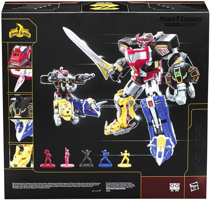 Power Rangers Hasbro Lightning Collection Zord Ascension Project Mighty Morphin Dino Megazord 1:144 Scale Collectible