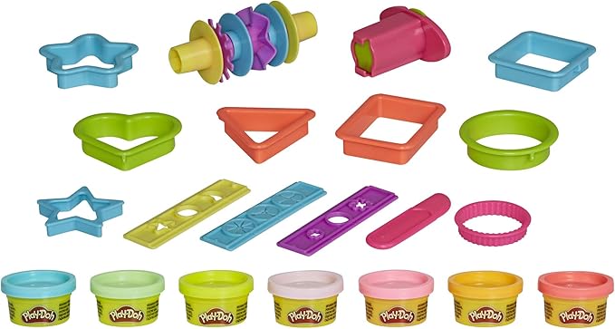 Play-Doh Makin' Shapes Create It Kit for Kids 3 Years and Up with 7 Non-Toxic Colors